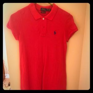 Polo pink collared dress